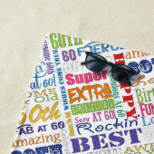 Speciale 60e verjaardag Persoonlijke cadeaus voor  Strandlaken (In situ)