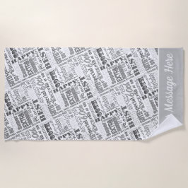 Speciale 60e verjaardag Persoonlijke cadeaus voor  Strandlaken