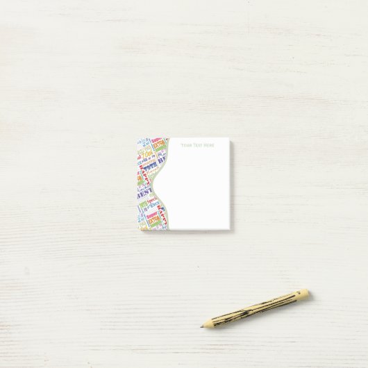 Speciale 70e verjaardag Persoonlijke cadeautjes vo Post-it® Notes (Op bureau)