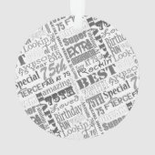 Speciale 75e gepersonaliseerde cadeautjes van de B Ornament (achterkant)