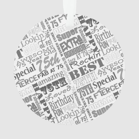 Speciale 75e gepersonaliseerde cadeautjes van de B Ornament (achterkant)