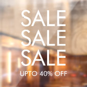 Speciale Aanbieding Aangepaste Vensterklemming Raamsticker (Vel 2)