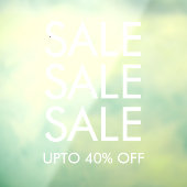 Speciale Aanbieding Aangepaste Vensterklemming Raamsticker (Vel 3)