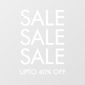 Speciale Aanbieding Aangepaste Vensterklemming Raamsticker (Vel)