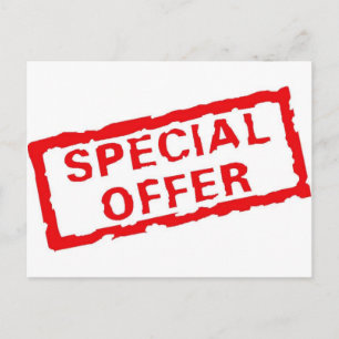 speciale aanbieding briefkaart