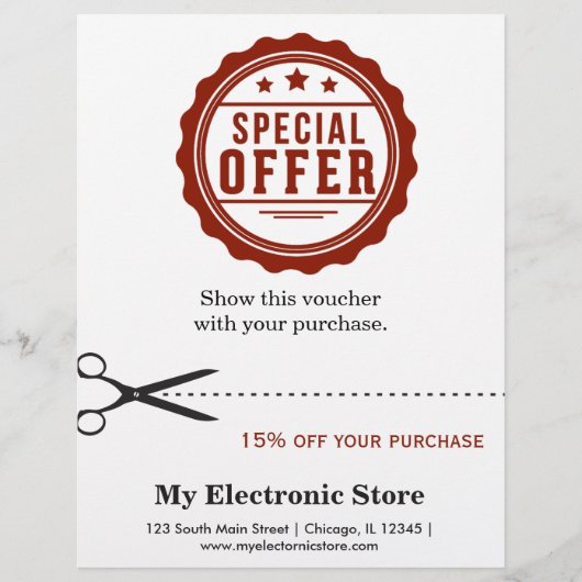 Speciale aanbieding flyer (Voorkant)