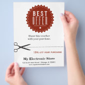 Speciale aanbieding flyer (Hand)