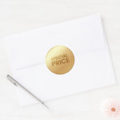 Speciale aanbieding Goud Ronde Sticker (Envelop)