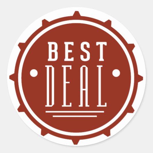 Speciale aanbieding ronde sticker (Voorkant)