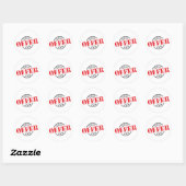 Speciale aanbieding ronde sticker (Vel)