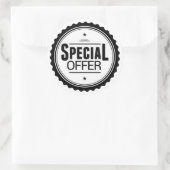 Speciale aanbieding ronde sticker (Tas)