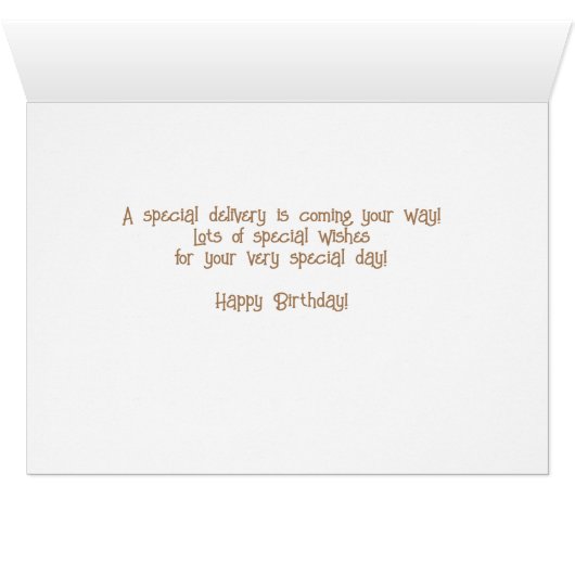 Speciale aanbieding - Verjaarkaart (Binenzijde Horizontaal (Onderkant))