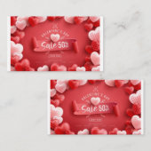 Speciale aanbieding voor verkoop op Valentijnsdag Informatiekaartje (Voorkant / Achterkant)