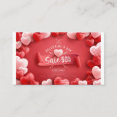 Speciale aanbieding voor verkoop op Valentijnsdag Informatiekaartje (Voorkant)