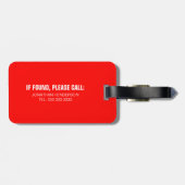 Speciale aandacht voor Funny Bag | Humor Joke Bagagelabel (Achterkant horizontaal)