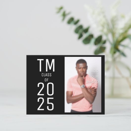 Speciale Aangepaste Afstuderen Aankondiging Briefk (Staand voorkant)