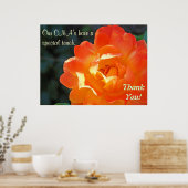 Speciale aanraking van onze CNA Hartelijk dank voo Poster (Keuken)