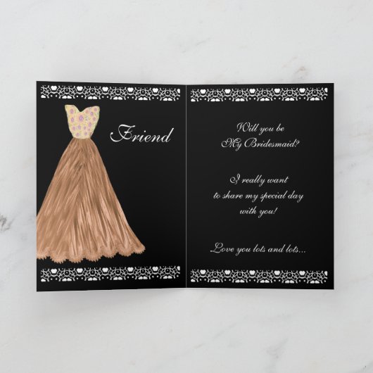 SPECIALE AANVRAAG - Huwelijksuitnodiging BRONZEN J (Binnen)