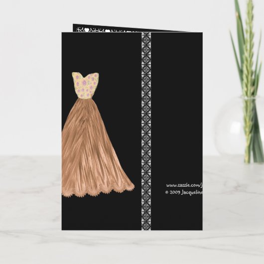 SPECIALE AANVRAAG - Huwelijksuitnodiging BRONZEN J (Achterkant)