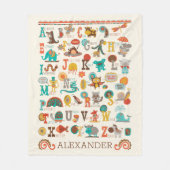 Speciale ABC Animal Fleece Blanket (Voorkant)