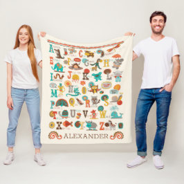 Speciale ABC Animal Fleece Blanket Deken