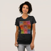 Speciale Abstracte kerstkleuren T-shirt (Voorkant volledig)