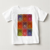 Speciale Abstracte kerstkleuren T-shirt (Voorkant)