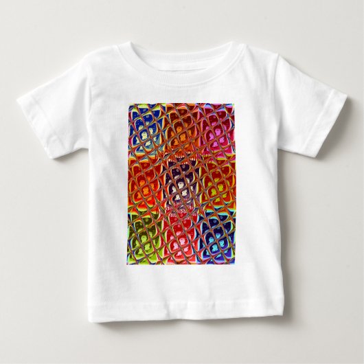 Speciale Abstracte kerstkleuren T-shirt (Voorkant)