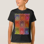 Speciale Abstracte kerstkleuren T-shirt (Voorkant)