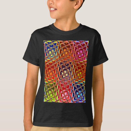 Speciale Abstracte kerstkleuren T-shirt (Voorkant)