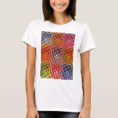 Speciale Abstracte kerstkleuren T-shirt (Voorkant)