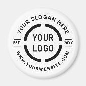 Speciale actie met het merk White Custom logo Magneet (Voorkant)