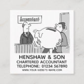 Speciale actie voor accountant vierkante visitekaartje (Voorkant)
