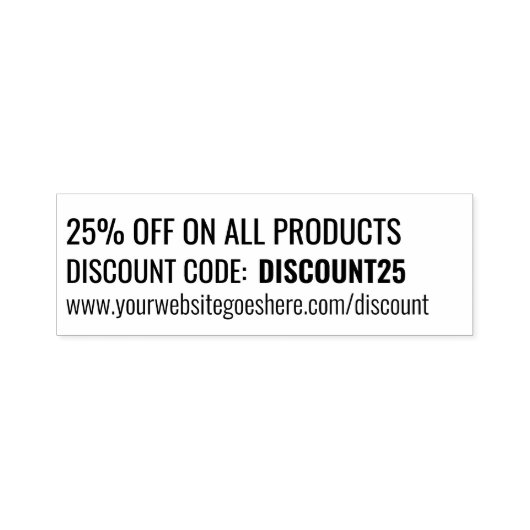 Speciale actie voor kortingen voor kleine bedrijve  zelfinktende stempel (Design)