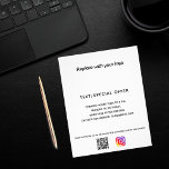 Speciale actie voor zakelijke logo qr code instagr flyer<br><div class="desc">U kunt een achtergrondkleur toevoegen om uw merk aan te passen. Pas uw bedrijfs logo,  naam,  adres,  jouw tekst,  uw eigen QR code aan uw instagramrekening aan en voeg toe.</div>
