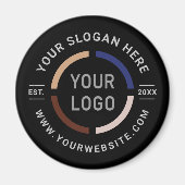 Speciale acties op maat voor zwarte logo magneet (Voorkant)