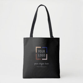 Speciale acties op maat voor zwarte Logo Tote Bag