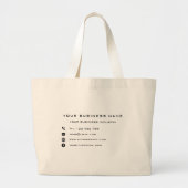 Speciale acties voor bedrijven - modern grote tote bag (Voorkant)