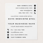 Speciale acties voor bedrijven - modern visitekaartje (Buitenkant ongevouwen)