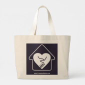 Speciale acties voor bejaarde thuiszorg Hartelijk  Grote Tote Bag (Achterkant)
