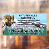 Speciale acties voor Taxidermy-winkels aanpassen Raamsticker (Vel 2)