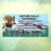 Speciale acties voor Taxidermy-winkels aanpassen Raamsticker (Vel 3)