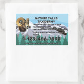 Speciale acties voor Taxidermy-winkels aanpassen Rechthoekige Sticker (Tas)