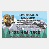 Speciale acties voor Taxidermy-winkels aanpassen Rechthoekige Sticker (Voorkant)