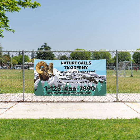 Speciale acties voor Taxidermy-winkels aanpassen Spandoek (Insitu)