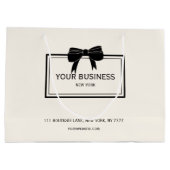 Speciale acties voor zwarte bw - aangepaste bedrij groot cadeauzakje (Achterkant)