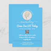 Speciale acties zijn veilige QR-codes voor Logo-ha Aankondigingskaart (Voorkant / Achterkant)