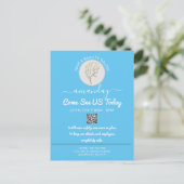 Speciale acties zijn veilige QR-codes voor Logo-ha Aankondigingskaart (Staand voorkant)