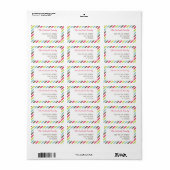 Speciale Adresetiketten voor het stripe Patroon Etiket (Full Sheet)