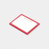 Speciale afbeelding Roze rand roze bloemen bloemen Post-it® Notes (Schuin)